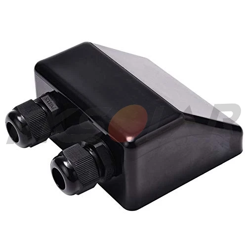Waterproof ABS Junction Box Double Cable Entry Gland For RV solar panel motorhomes campervans caravans boats | Обустройство дома