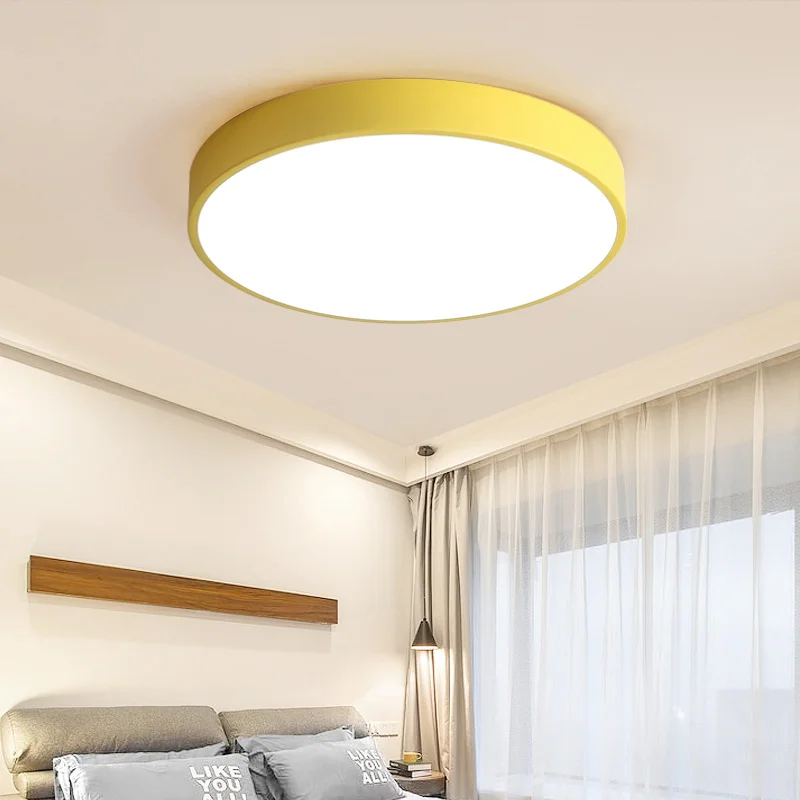 Modern LED ceiling lamp with remote control Indoor lighting Acrylic lights for living room loft 220V bedroom Dome | Лампы и освещение