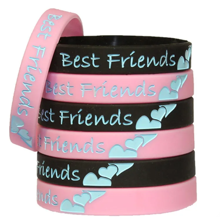 1 шт. BBF BE BEST FRIEND Band спортивный силиконовый резиновый браслет |