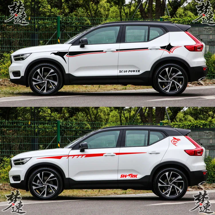 Для Volvo XC40 автомобильные наклейки Потяните цветы молодой личности модные SUV