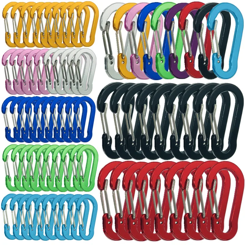 

Aluminum Alloy Auxiliary Buckle,Climbing Carabiner, Quick Suspension Safety Buckle, Camping Accessories,Craft Decoration