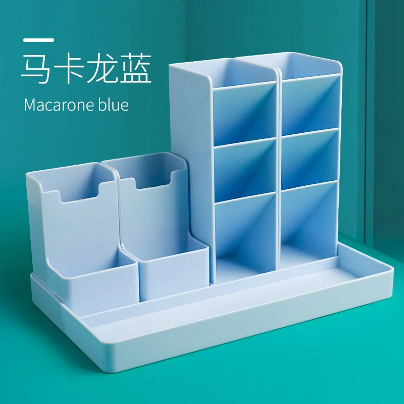 

Multi functional school office student desk pen pencil holder case desk organizer stationery supplies storage