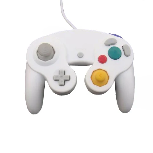 Белый OSTENT проводной ударный игровой контроллер для nintendo GameCube NGC wii видеоигры - Цвет: Белый