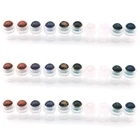 Натуральный драгоценный камень ролл мяч подходит для тонких духов 1 мл 2 мл 3 мл 5 мл эфирное масло ролик на стеклянной бутылке X 10