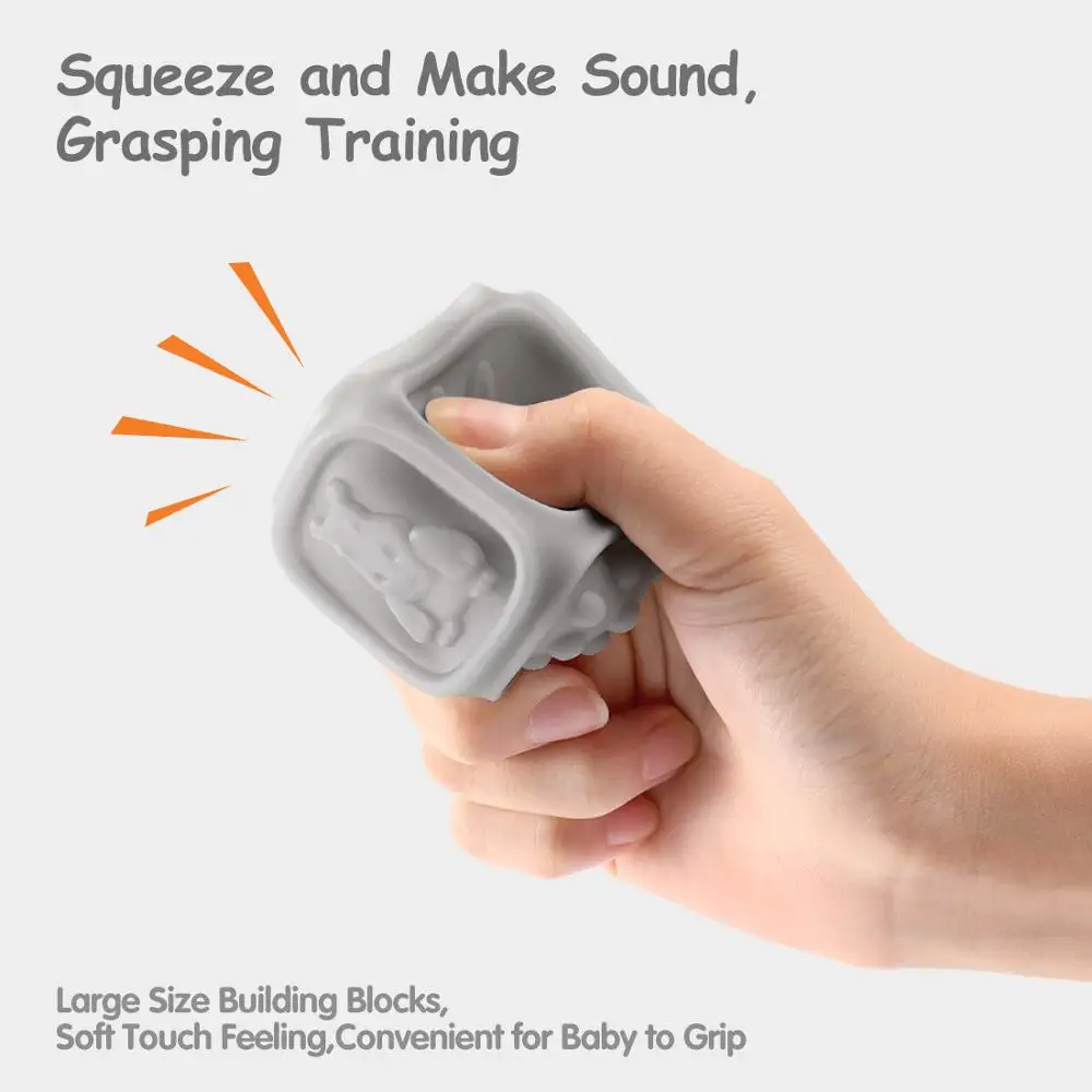 Мяч для рук детские 3D Мягкие строительные блоки малышей прорезывание зубов
