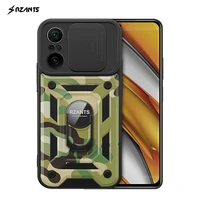 rzants for xiaomi poco f3 mi 11i case jungle tank military camouflage shockproof ring holder hard casing lens protection cover
