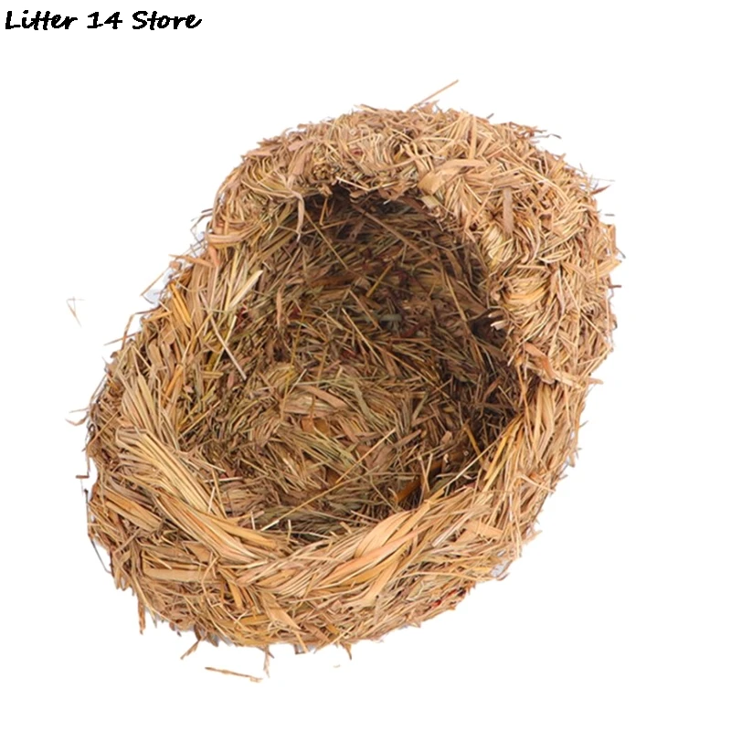 1 шт. Птичье гнездо клетка для птиц естественная трава корзина яиц птицы дом