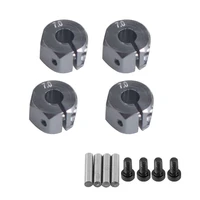 4pcslot 7mm thick 12mm aluminum wheel hex nut with pins drive hubs 102042 upgrade parts for 4wd rc car himoto