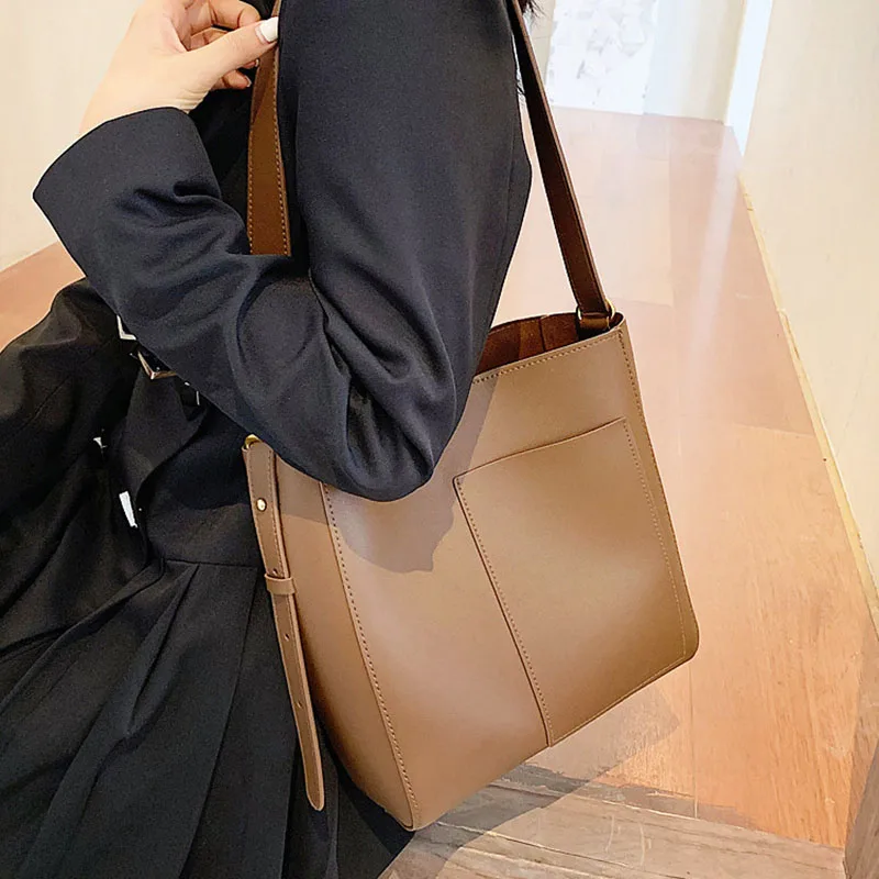 

Casual Designer Shoulder Bags Fashion Bucket Crossbody Bags For Women 2020 Handbags Large Capacity Female Totes Bolsas Feminina