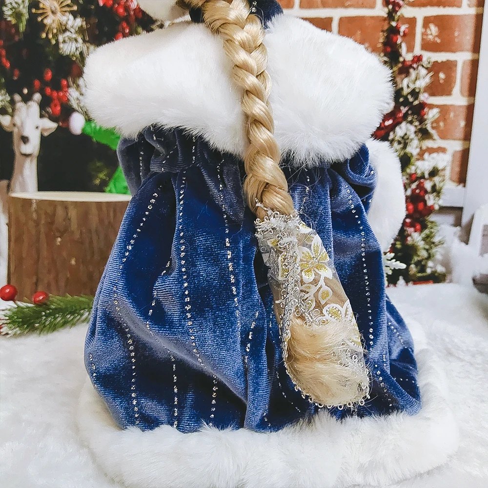 Милая стоячая кукла Санта Клауса рождественские украшения куклы подарок для