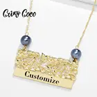Cring Coco 2020 ожерелье с именем на заказ подвески в виде гавайской черепахи ожерелья подарок на день матери модные ювелирные изделия из сплава для женщин