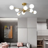 modern led ceiling lights glass ball nordic lighting living dining bedroom kitchen indoor golden decor luminaire fixture lamps