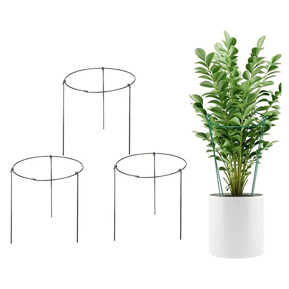 

Steel Plant Support Round Trellis For Plants Garden Weatherproof Flower Holder Shrub Holder Flower Support Rustproof Green