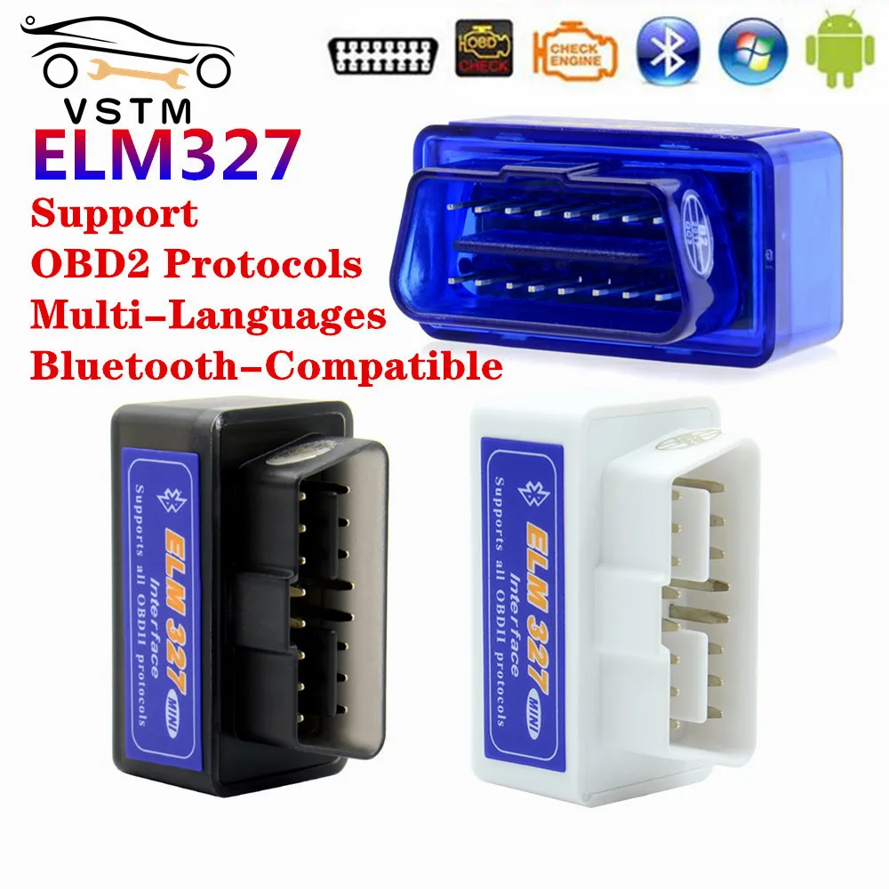 Диагностический сканер OBD mini ELM327 Bluetooth V2.1 для Android и Windows систем|Диагностические