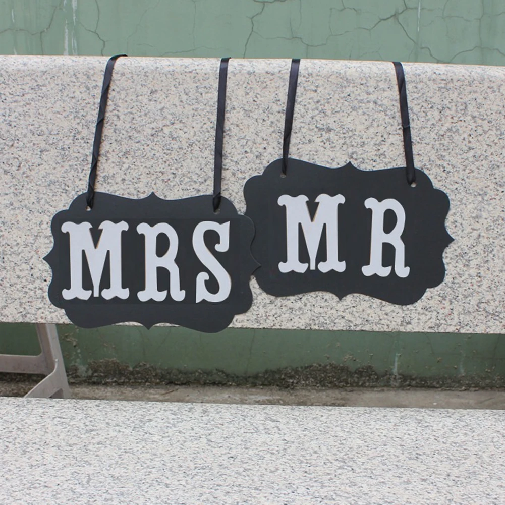 Лидер продаж 2019 фотореквизит для креативной свадебной вечеринки Мистер и миссис