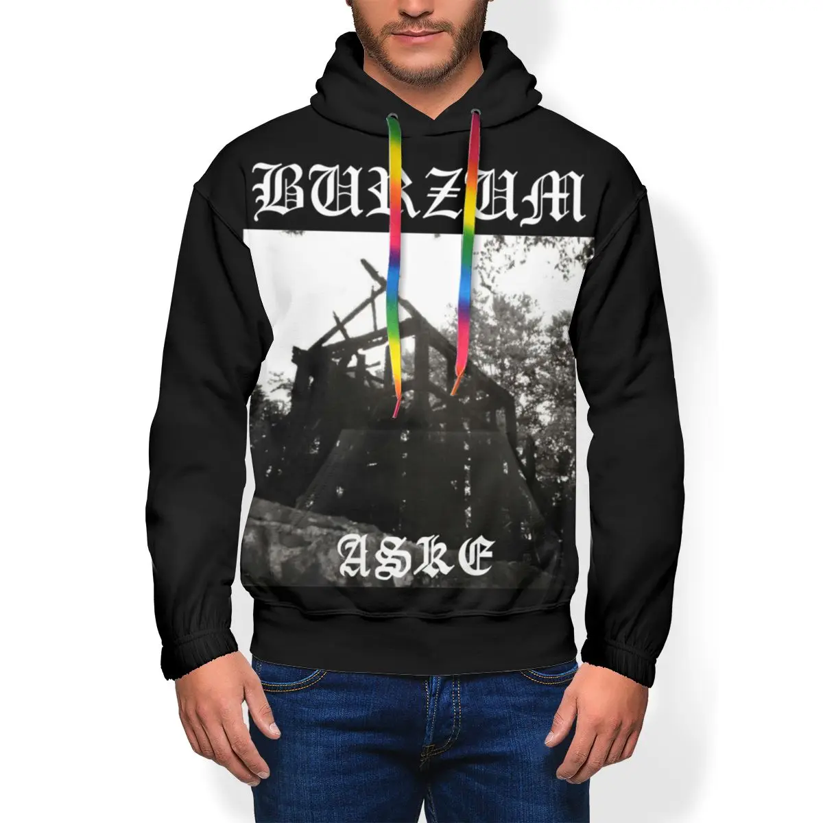 Металлическая Толстовка С Логотипом Группы Burzum Aske толстовки полиэстер пуловер