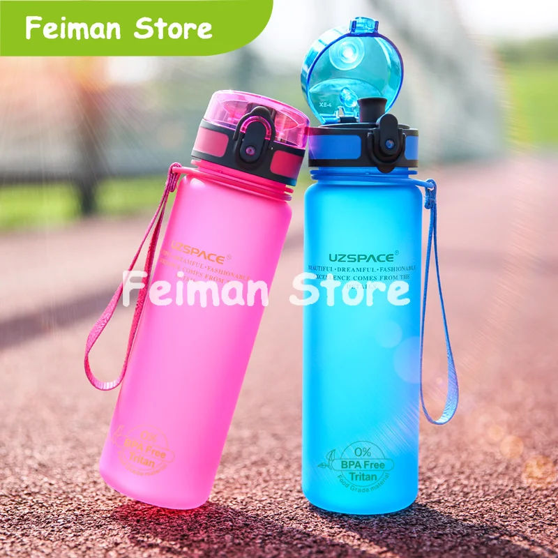 UZSPACE Спортивная бутылка для воды протеиновый шейкер Кемпинг Пешие прогулки