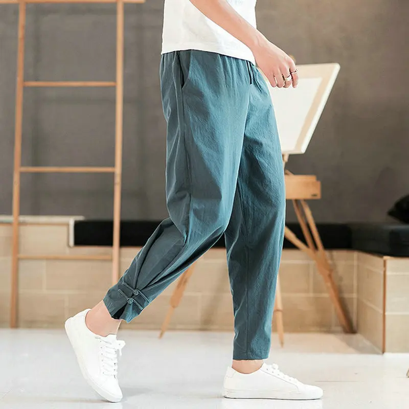 

Men Harem Pants 2022 New Fashion Man Casual Loose Pants Cotton Hip Hop Streetwear Korean Style Male Trousers 5XL Dropshipping