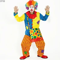 clown cosplay costumes clown dance costume halloween carnival funny party with bag