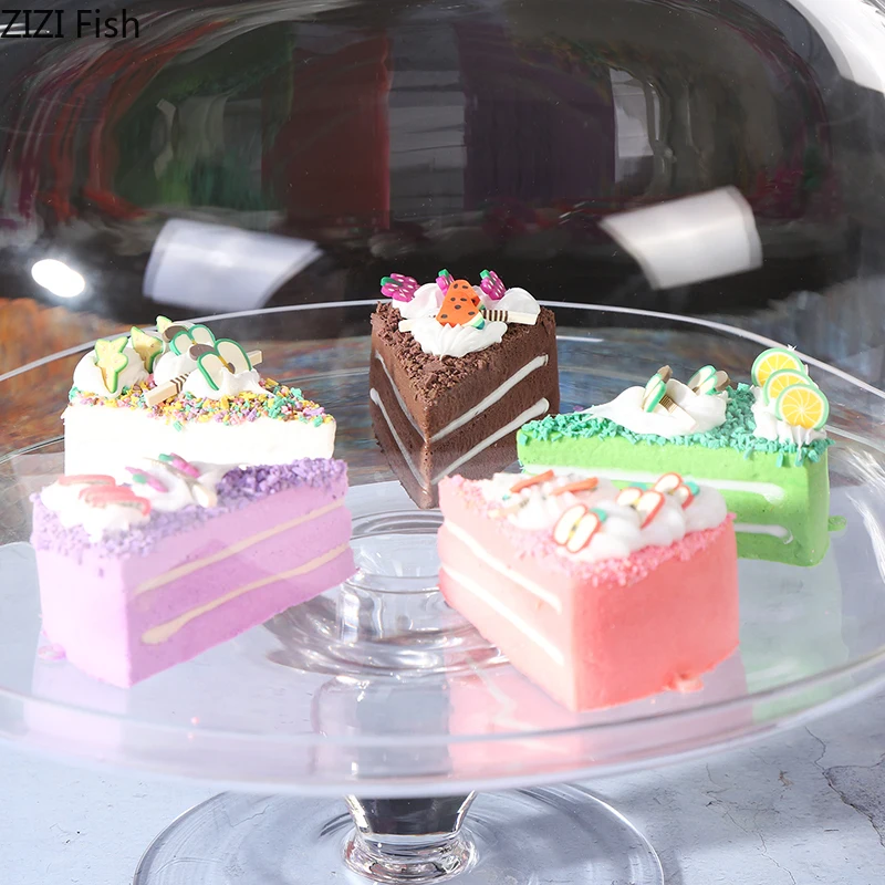 Transparent Glass Wedding Cake Cover Dust-proof Dessert Fruit Display Tray European Style Household Decorating Tool | Дом и сад