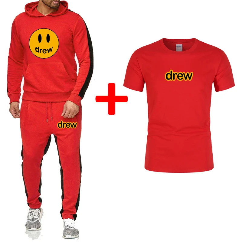 Модная толстовка с капюшоном для Джастина Бибера Drew House Smiley женская и Мужская