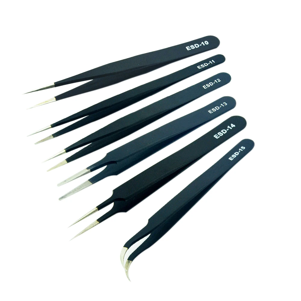 Антистатические щипцы 6 шт./лот для ремонта телефонов и компьютеров | Инструменты