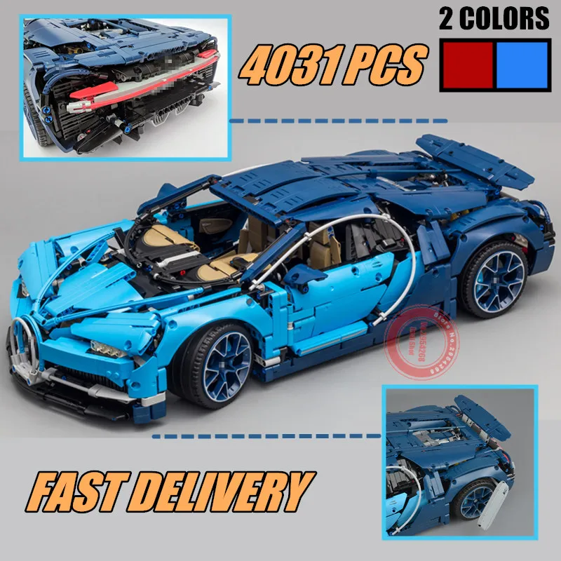 Новинка 4031 шт. модель серии Technic blue car fit legglys 42083 technic city Racing Car Building Block Brick kid diy Toys