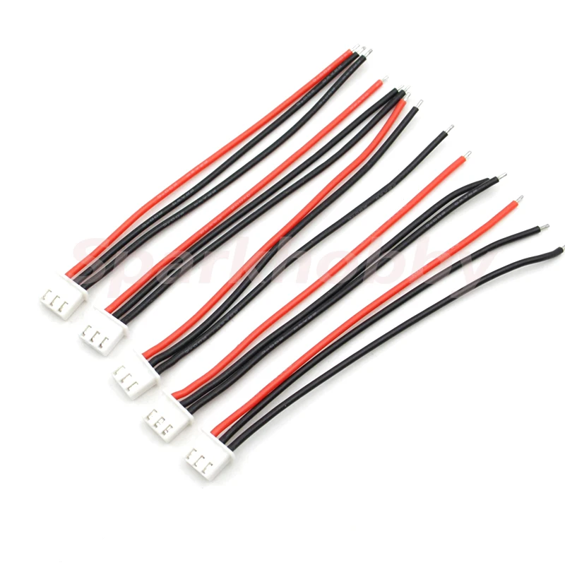 Удлинительный силиконовый кабель Sparkhobby 5 шт. 10 см 100 мм 2s 3s 6s 3/4/5/7 pin 22AWG RC литий