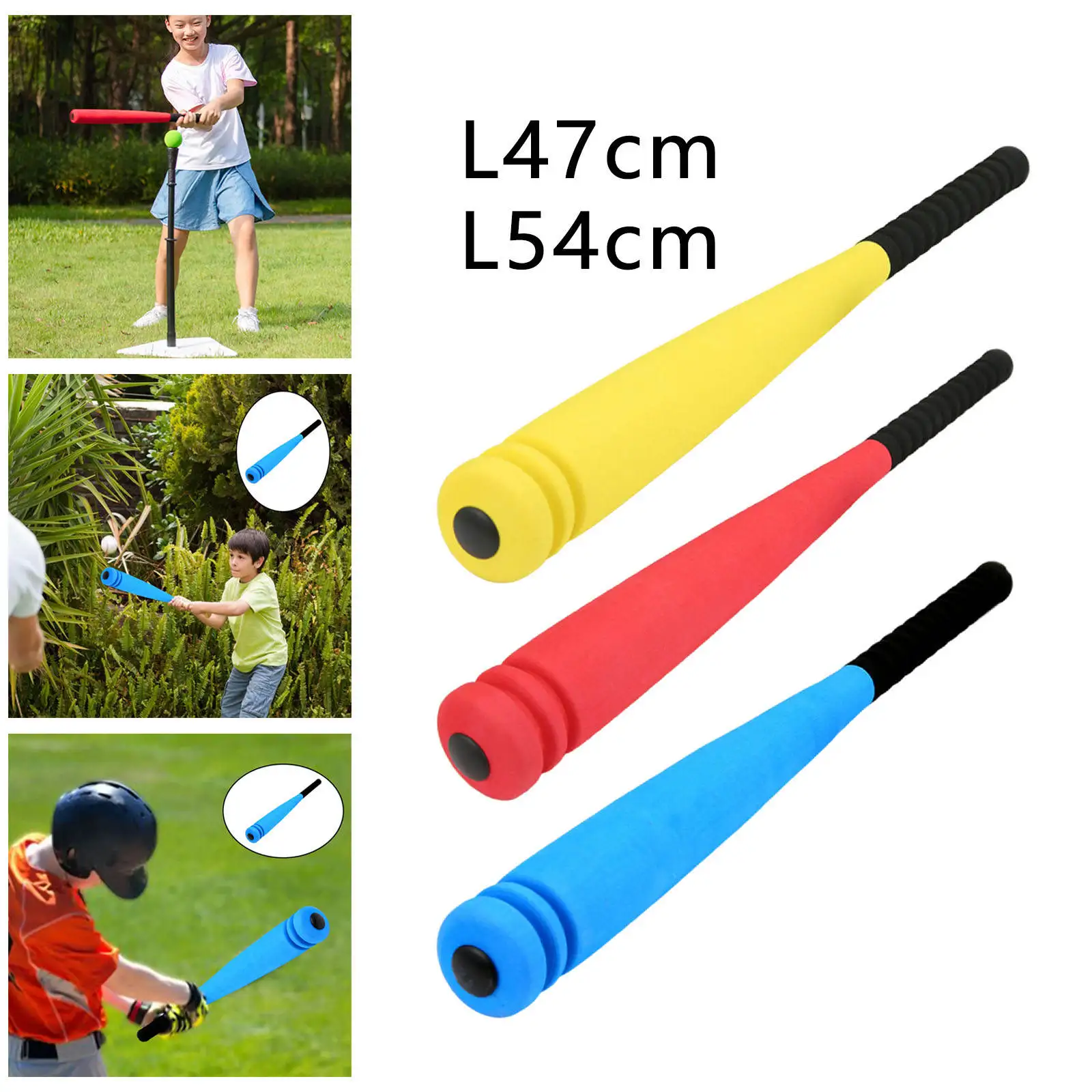 

Mini Sponge Baseball Bat Toy Children Gift Game Playset Sporting Goods Educational Training Set Soft Toys with Rack Safety