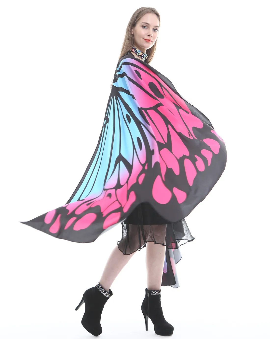 Женский костюм с крыльями бабочки плащ шарф шаль накидка шарфы 2019 косплей