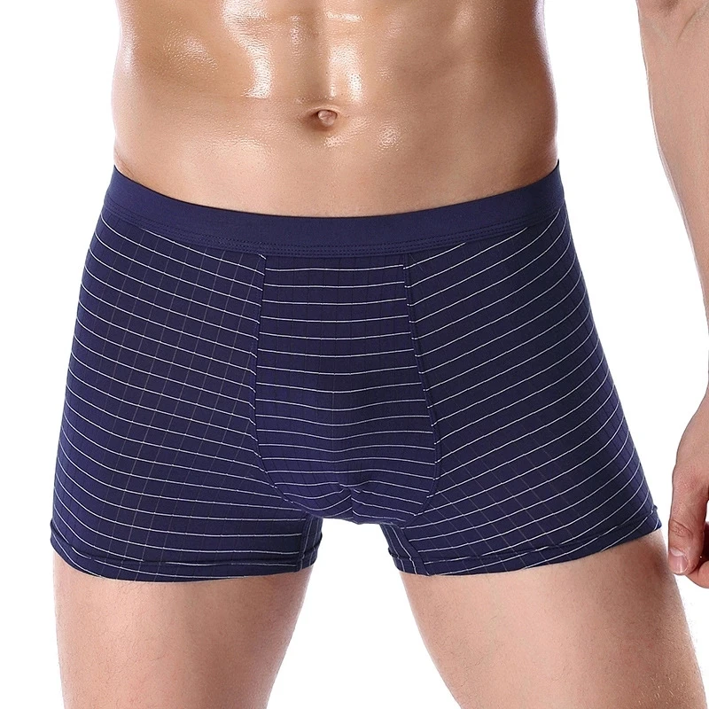 

90KG Comfortable Panties Men Male Underwear Men's Boxers Sexy Striped Breathable Man Underwear Plus Size 4XL Underpants Shorts