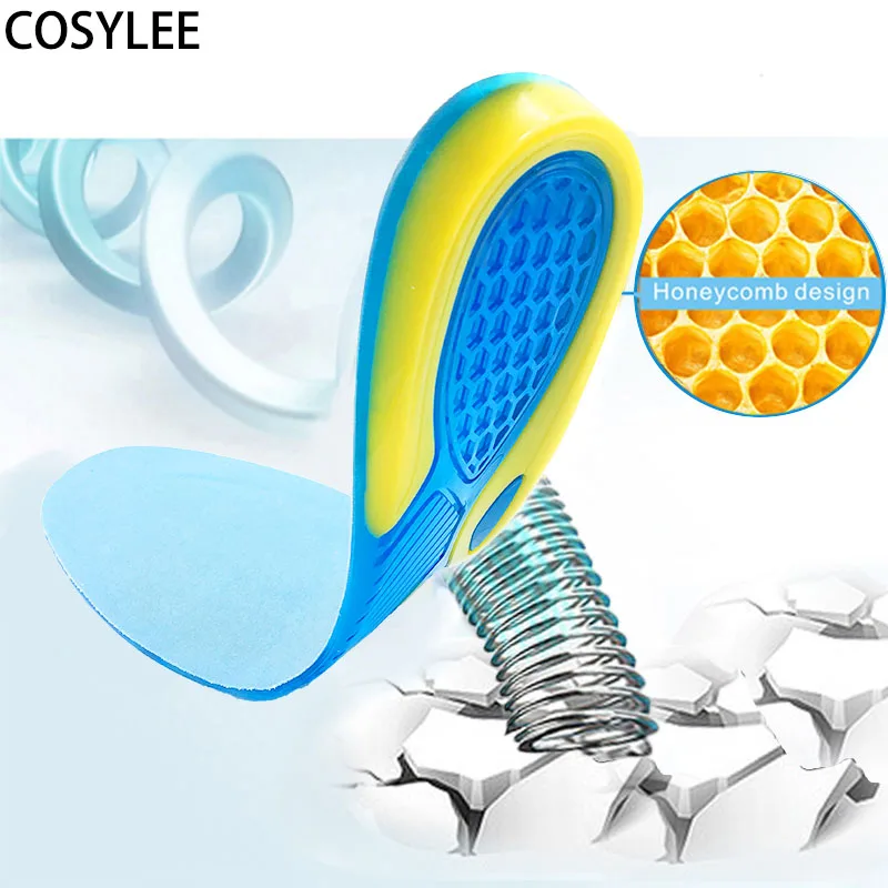 Силиконовые ортопедические стельки уход за ступнями спортивные амортизирующие