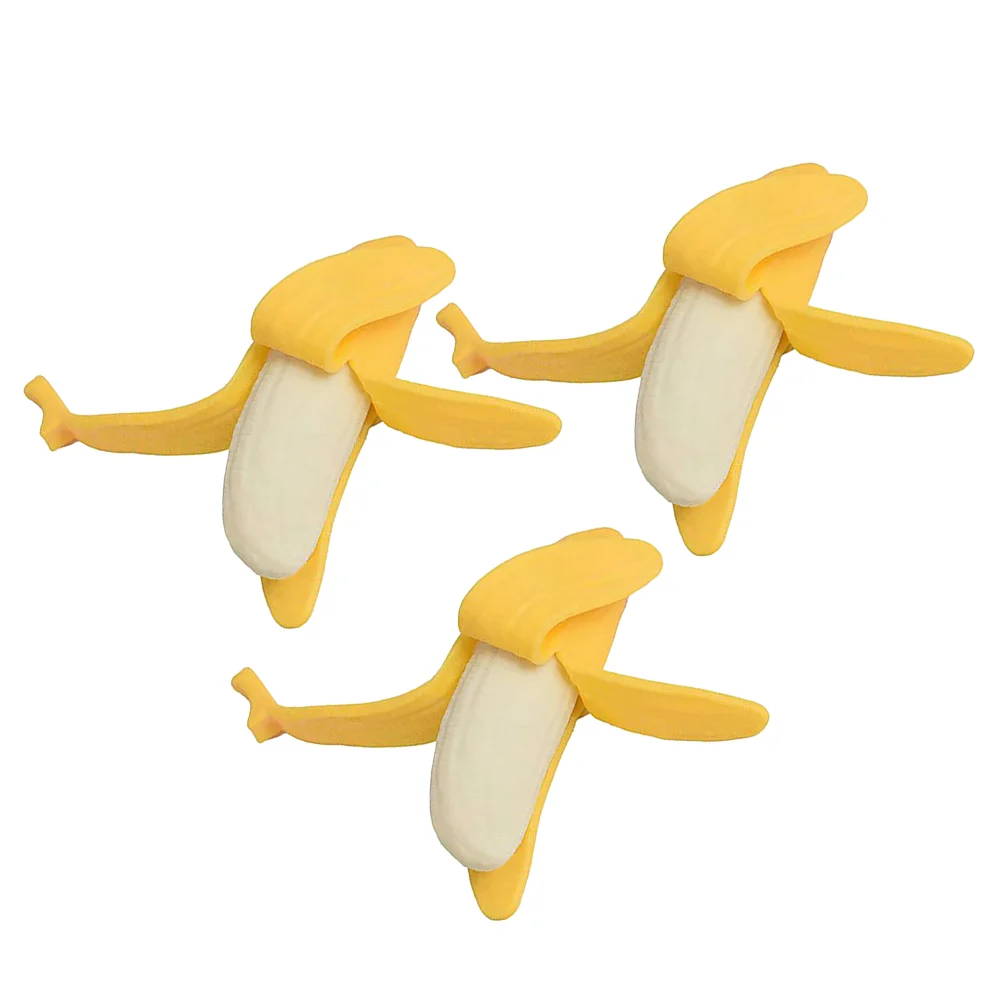 

3pcs Squeezed Peeling Banana Vent Toys Stress Relief Vent Toys for Children