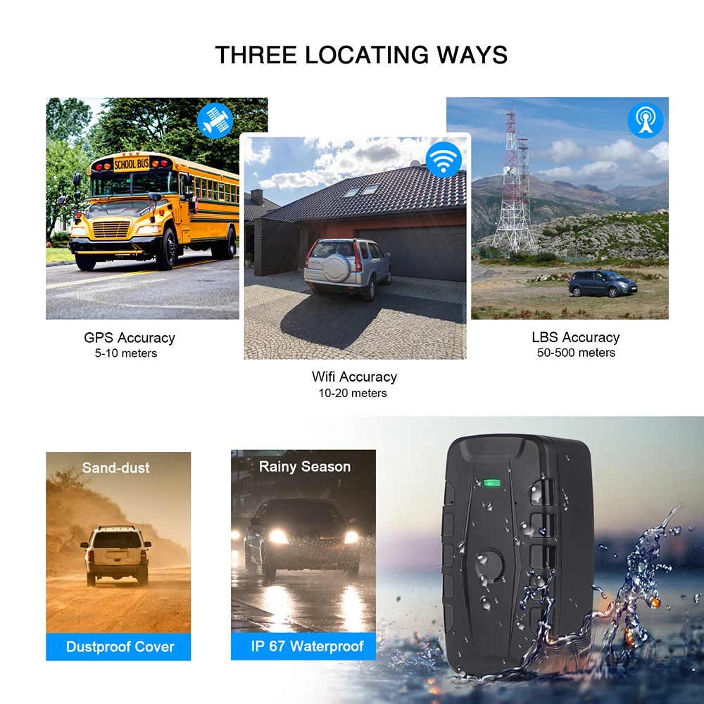 TKSTAR 3g gps трекер 240 дней в режиме ожидания водонепроницаемый Магнит автомобильный гусеничный GSM локатор голосовой монитор Geofence бесплатное программное обеспечения для отслеживания