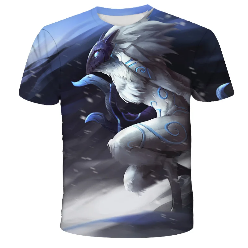 

Children's T-shirt 3dlol children's Yasso EZ ice T-shirt hero game League t boy girl short sleeve T-shirt casual o-neck clothes