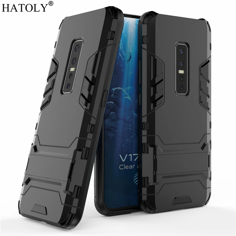 HATOLY армированный чехол Vivo V17 Pro чехлы v17pro противоударный силиконовый резиновый