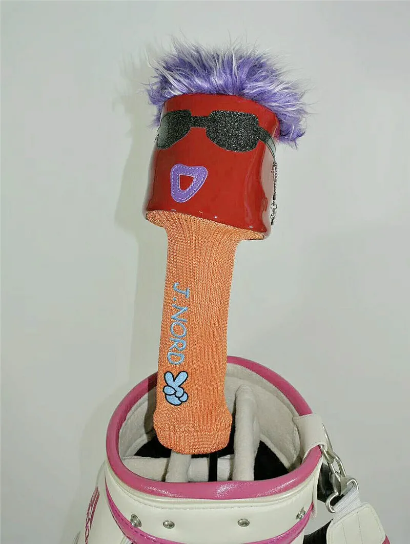 Новая рок музыка Гольф Драйвер головной убор с волосами из искусственной кожи 460cc