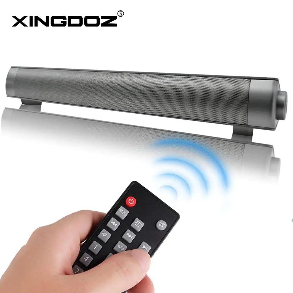 XINGDOZ Bluetooth Саундбар портативный Саундбар беспроводные колонки для домашнего кинотеатра объемный звук со встроенными сабвуферами