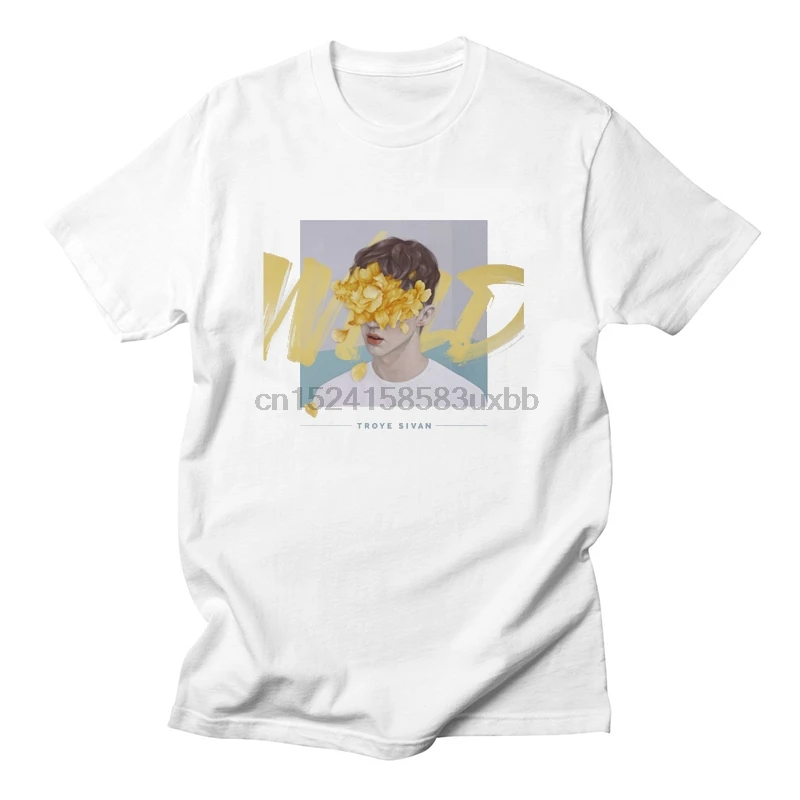LettBao Troye Sivan 2019 летняя Модная белая женская футболка с коротким рукавом принтом