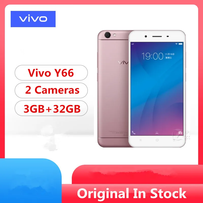Смартфон Vivo Y66 4G LTE Snapdragon 430 8 ядер Android 6 0 5 дюйма IPS 1280x720 3 + 32 ГБ 13 МП OTG|Смартфоны| |
