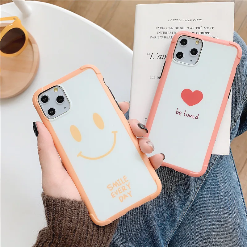 Чехол для телефона Remazy с милым мультяшным смайликом iPhone 7 11 Pro XS MAX XR X 8 6 6s Plus