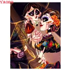 Алмазная 5d картина сделай сам, мозаика-пазл с черепом для пар, картина стразы, полностью квадратная, круглая, алмазная вышивка, распродажа