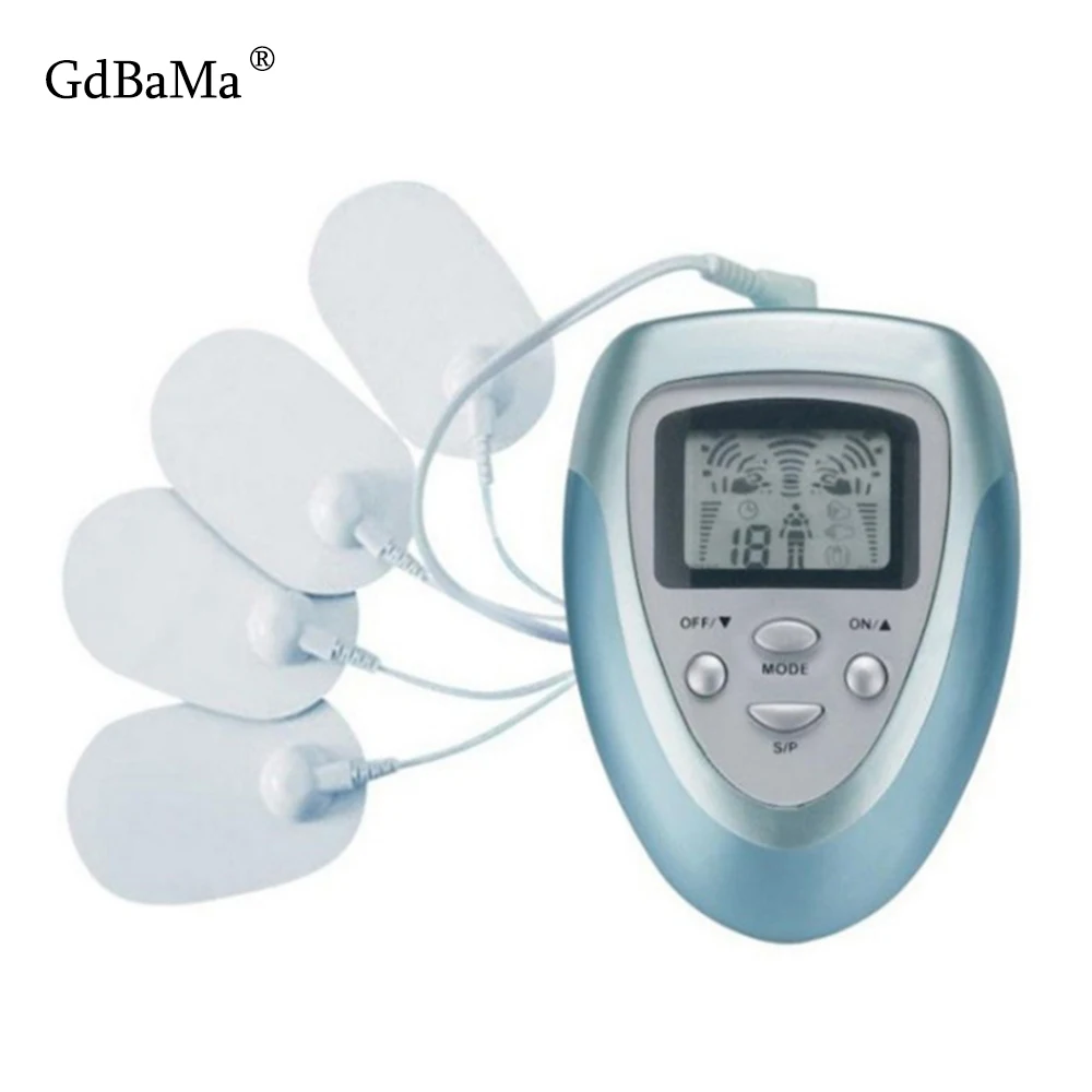 

2019 4 Pads TENS Full Body Massager Electrical Vibrating Meridian Pulse Muscle Stimulator Pain Relief Physical Therapy Massage