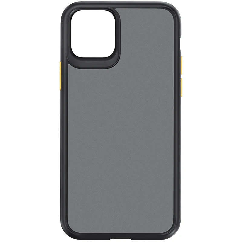 Matte black ROCK для iphone 11 iphone 11 pro max чехол с кристаллами, прозрачная, для телефона защита soфт+ Твердый Чехол-гибрид для iphone 11 pro крышка - Цвет: Matte black
