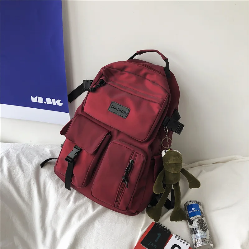 Модный Блестящий школьный ранец для женщин яркая Простая цветная сумочка на двух