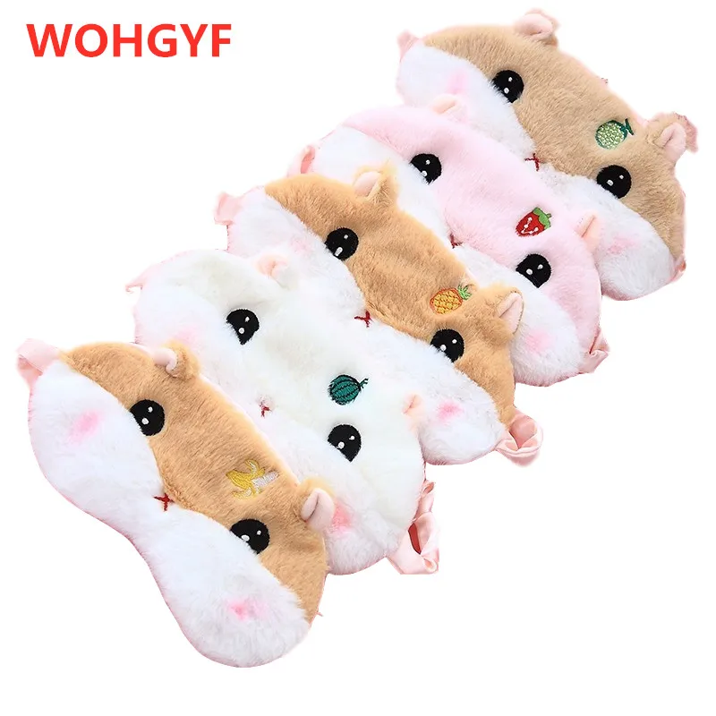 5 стилей плюшевые домашние тапочки с кошечкой из мультфильма хомяк маска для глаз