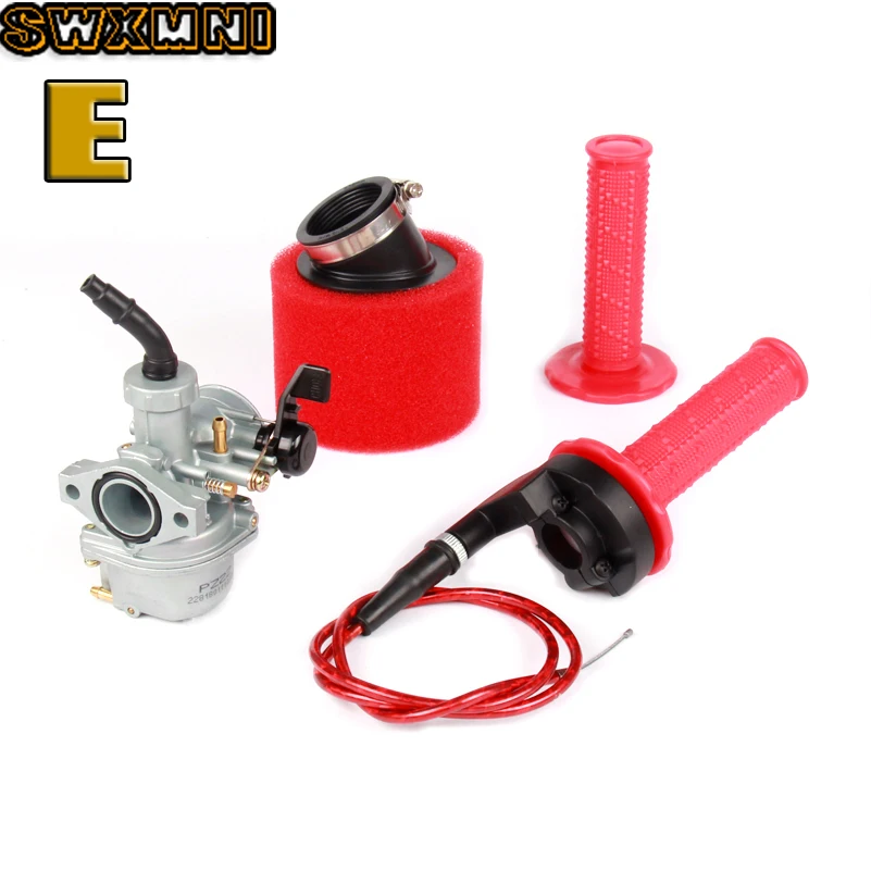Карбюратор и воздушный фильтр PZ22 22 мм рукоятка дроссельной заслонки для Keihin 125cc