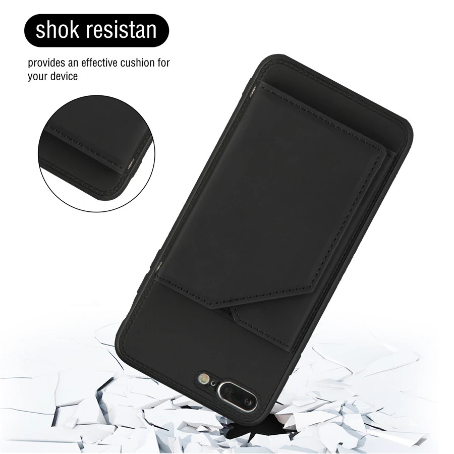 

Leather Flip Wallet Case For iPhone 7 8 Plus X XR XS Max 11 Pro Max 12 Mini Pro Max SE 2020 Phone Case Cover