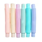 1 шт., разноцветная пластиковая игрушка-трубка