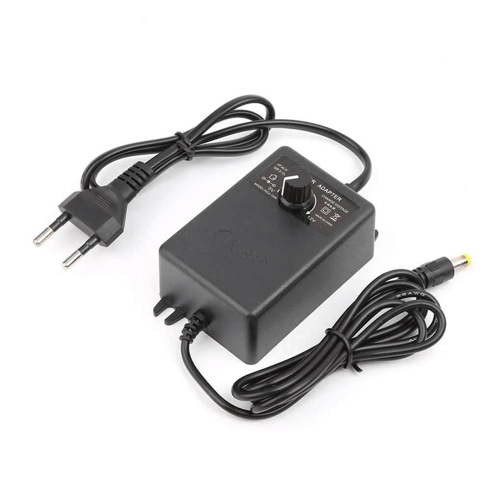 Регулируемый адаптер питания для контроллера скорости двигателя 3-12V 2A EU Plug Прямая поставка поддержка
